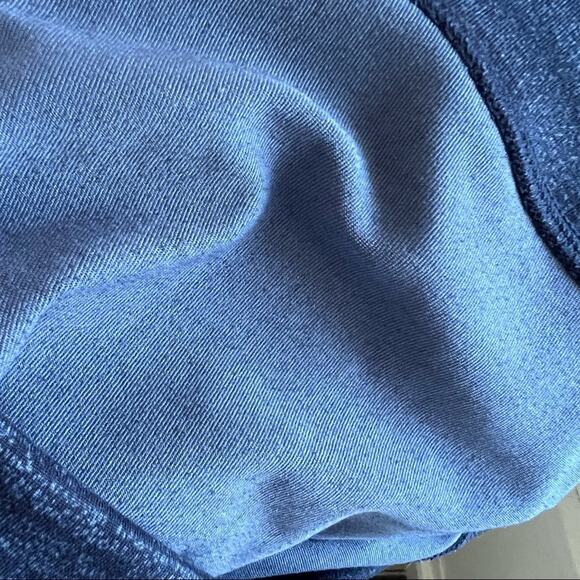 Athleta Blue Printed Activewear Workout Athleisure Pants Leggings Tights Medium - Picture 9 of 10